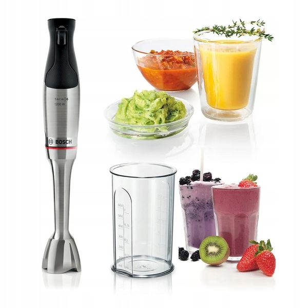 Blender ręczny z pojemnikiem Bosch ErgoMaster Serie 6 1200W Stalowe ostrze zdjęcie 1