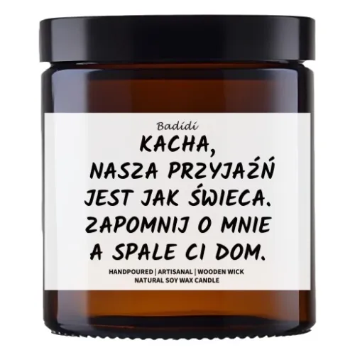 Personalizowana Świeca W Szkle Z Własnym Napisem - Upominek - Prezent 40h na Arena.pl