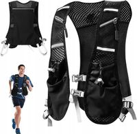 ULTRALEKKA KAMIZELKA DO BIEGANIA KIESZENIE ODBLASKI SPORTOWA