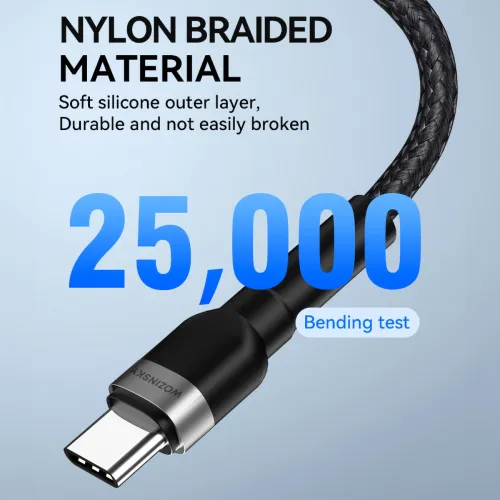 kabel wozinsky wnbac1 usb-a / usb-c 2.4a 1 m - czarny na Arena.pl