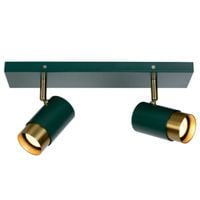 LAMPA sufitowa FLORIS 35913/02/33 Lucide regulowana OPRAWA plafoniera metalowe reflektorki zielone złote