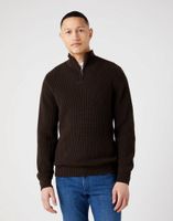 WRANGLER HALF ZIP KNIT MĘSKI SWETER ROZPINANY DELICIOSO BROWN W8D0PJH38 4XL