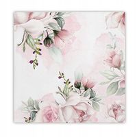 SERWETKI papierowe Różowe Kwiaty 33x33cm 20szt