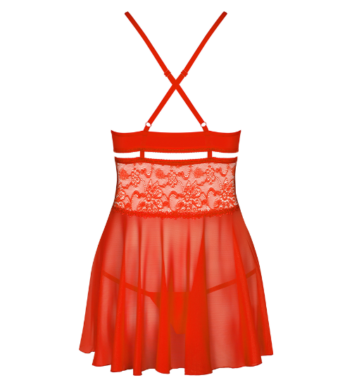 Kusząca czerwona sukienka S/M zdjęcie 3