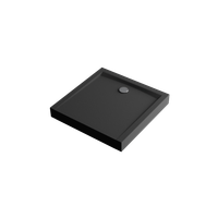 Forma Compact X brodzik kwadratowy 100x100 cm struktura, wysoki, czarny mat