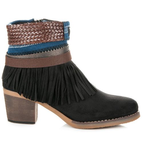 Zamszowe Botki Boho r.37 na Arena.pl