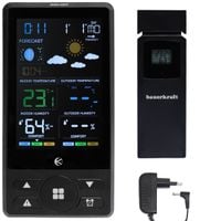 Bezprzewodowa stacja pogodowa termometr barometr zegar budzik prognoza