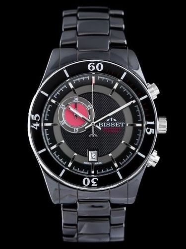 Bisset BSFE12 - CERAMICZNY / CHRONOGRAF (zb033a) na Arena.pl