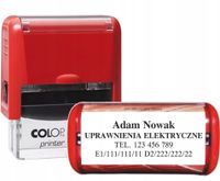 PIECZĄTKA automatyczna 47x18 COLOP C30 TWOJE DANE UPRAWNIENIA ELEKTRYCZNE