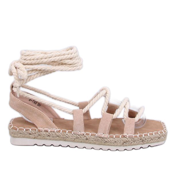 Sandałki espadryle wiązane  Apricot r.41 zdjęcie 1