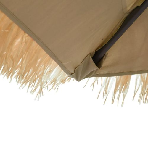 Parasol ogrodowy z LED, stalowy słupek, brązowy, 268x268x226 cm na Arena.pl