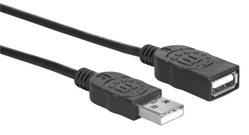KABEL MANHATTAN USB 2.0 A-A M/F 1.8M  HI-SPEED USB-A/USB-A 338653 na Arena.pl