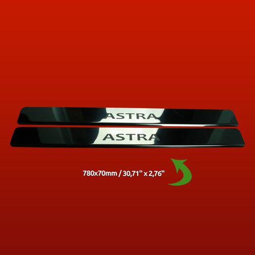 Listwa progowa OPEL ASTRA MK6/J/IV ASTRA Stal nierdzewna 304 połysk 2szt na Arena.pl