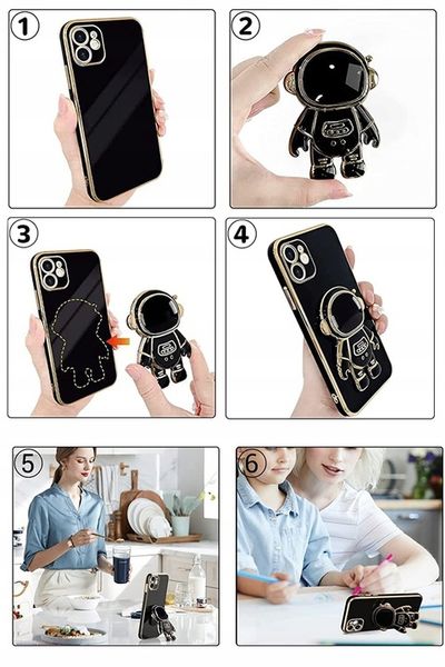 ETUI ASTRONAUT DO REALME C55 SILIKON CASE + SZKŁO zdjęcie 4