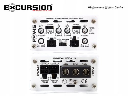 WZMACNIACZ Excursion do systemów fabrycznych 4 kanały 4x 100W 2x 200W FRD na Arena.pl