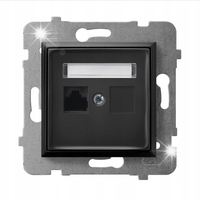 GNIAZDO KOMPUTEROWE RJ45 5e POJEDYNCZE OSPEL ARIA GPK-1U/K/m/33 CZARNY