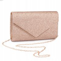 TOREBKA WIECZOROWA damska KOPERTÓWKA WIZYTOWA elegancka BROKAT