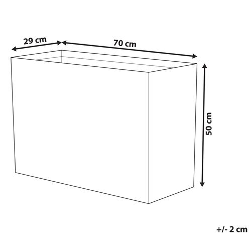 Doniczka 29 x 70 x 50 cm brązowa EDESSA na Arena.pl