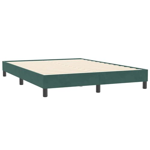 Łóżko typu Box Spring bez materaca Ciemnozielone 140x210 cm na Arena.pl