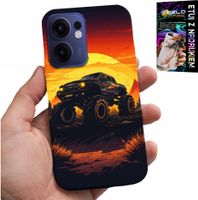 ETUI DO OPPO FIND X5 LITE - MONSTERTRUCK, CIĘŻARÓWKA, WZORY + SZKŁO