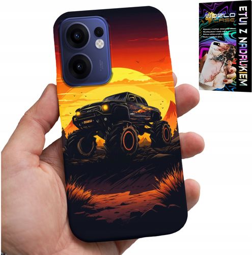 ETUI DO OPPO FIND X5 LITE - MONSTERTRUCK, CIĘŻARÓWKA, WZORY + SZKŁO na Arena.pl