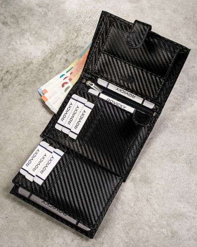 elegancki portfel męski z systemem rfid protect — rovicky na Arena.pl