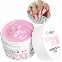 Żel budujący Claresa Rubber Gel 3 gęsty żel do budowania paznokci 45g