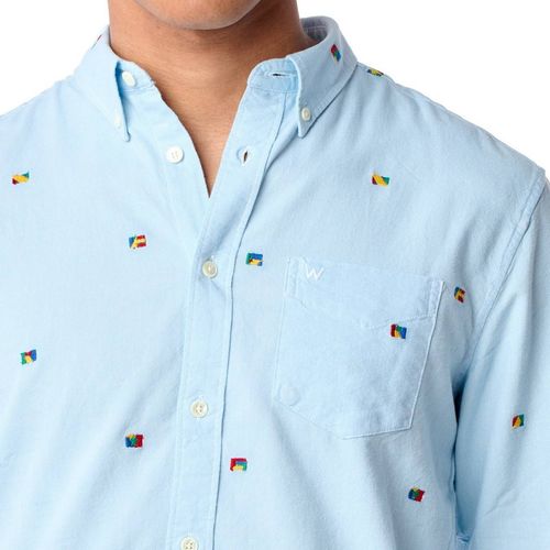 WRANGLER 1 PKT BUTTON DOWN BLUE GLOW W5A3BMB11 M na Arena.pl