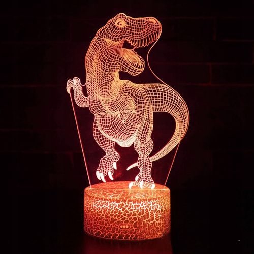 Lampka 3D nocna led usb + pilot Dinozaur T-Rex na Arena.pl