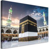 Obraz do salonu jadalni biura, Meczet Mekki Islamski krajobraz