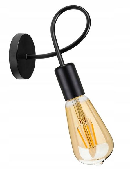 Kinkiet ścienny kręcony drut LOFT EDISON 1x E27 zdjęcie 3