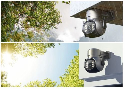 ZEWNĘTRZNA KAMERA OBROTOWA IP 4MPx 4MP WiFi ZOOM APLIKACJA SZARA na Arena.pl