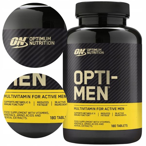 OPTIMUM OPTI MEN 180t MOCNE WITAMINY TESTOSTERON zdjęcie 1