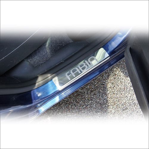 Listwa progowa SKODA FABIA MK2 Stal nierdzewna 304 połysk 4szt na Arena.pl