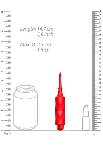 Circe - ABS Bullet With Sleeve - 10-Speeds - Red na Arena.pl