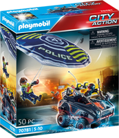 PLAYMOBIL POLICYJNY SPADOCHRON POŚCIG Z AMFIBIĄ 70781