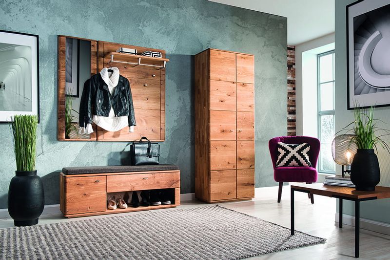 Ławka dębowa do przedpokoju Orio zdjęcie 4