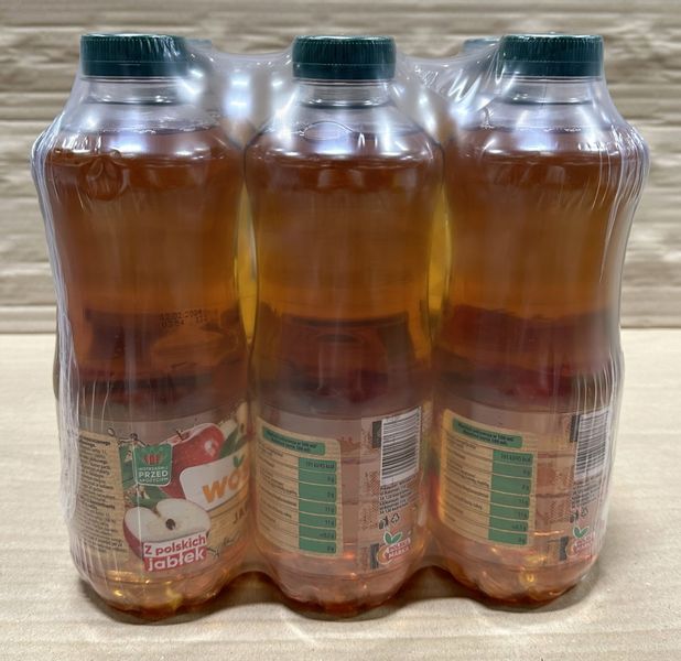Wosana Sok 100% jabłko 1l - karton zdjęcie 1