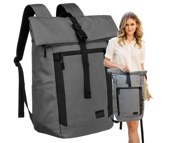 plecak miejski ptn rio-9091 gray zdjęcie 1