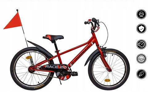 ROWER ROWEREK DZIECIĘCY KOŁO 20 V-BRAKE RACE 20 DZIEWCZYNKA CHŁOPIEC 5+ na Arena.pl