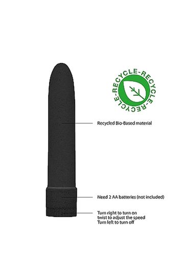 5,5"" vibrator - biodegradable - black na Arena.pl