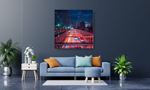 OBRAZ NA SZKLE KWADRATOWY 60x60cm 067 Most na Arena.pl