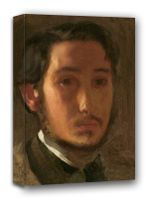 Self Portrait with White Collar, Edgar Degas - obraz na płótnie 90x120 cm