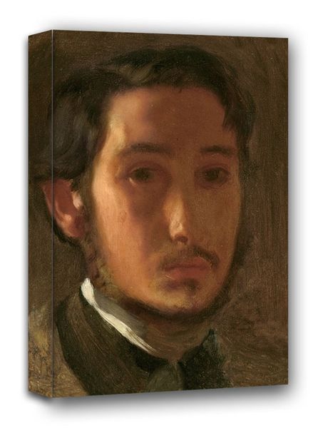 Self Portrait with White Collar, Edgar Degas - obraz na płótnie 40x50 cm zdjęcie 1
