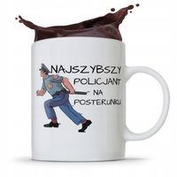 Kubek Prezent Dla Najszybszego Policjanta Z Nadrukiem Ze Zdjęciem