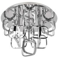 Plafon LAMPA sufitowa VEN P-X 9713/9 CR-135W metalowa OPRAWA ramki LED 135W 4000K kwadraty squares chrom