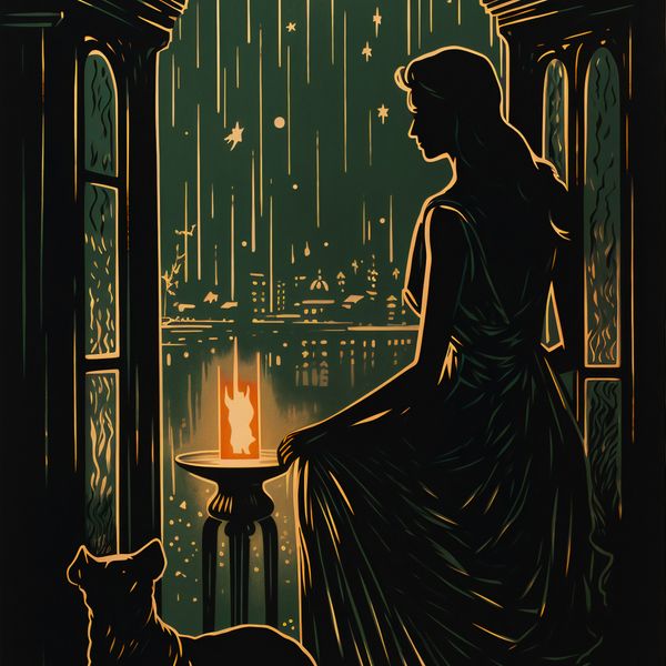 Plakat 100x100cm Nocne Szeptanie zdjęcie 1