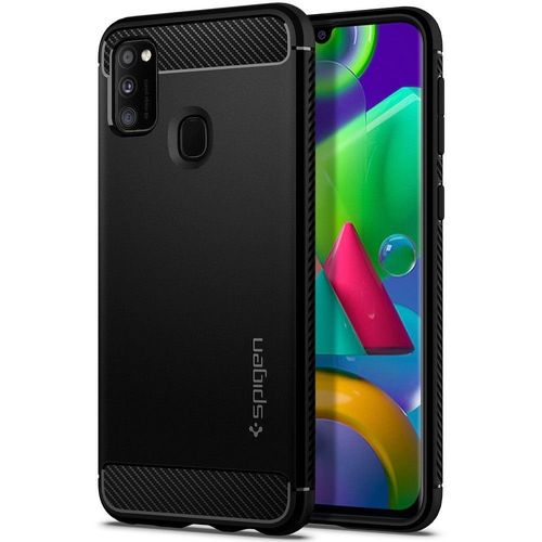 Spigen Rugged Armor do SAMSUNG M21 matte czarny na Arena.pl