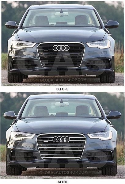 AUDI - Chromowane Listwy na Grill Chrom Atrapy Zderzaka Tuning i Elegancja zdjęcie 6