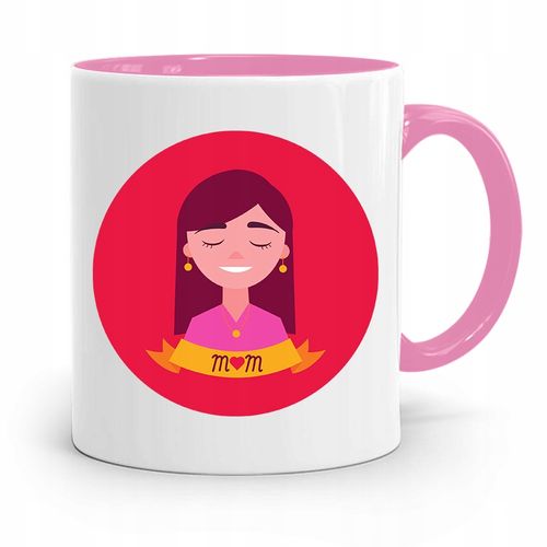 Kubek Różowy Prezent Dla Mamy Matki Mom Prezent Z Nadrukiem Ze Zdjęciem na Arena.pl